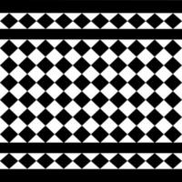 black and white square pattern design vector