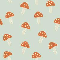 VEGETABLE MUSHROOM SEAMLESS PATTERN FOR CLOTHS AND TEXTILE AND CAN BE USE IN ANY KIDS WEAR FIELDS VECTOR