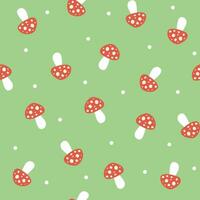 VEGETABLE MUSHROOM SEAMLESS PATTERN FOR CLOTHS AND TEXTILE AND CAN BE USE IN ANY KIDS WEAR DESIGN VECTOR