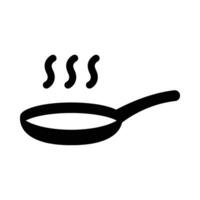 Frying Pan Vector Glyph Icon For Personal And Commercial Use.