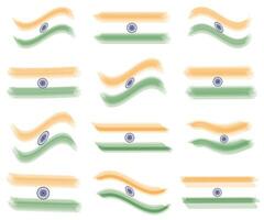 festive illustration of independence day in India celebration on August 15. vector design elements of the national day. holiday graphic icons. National day