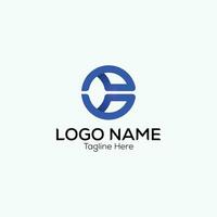 creative line shape logo for coding company vector