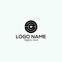 creative line shape logo for coding company vector