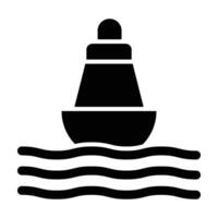 Buoy Vector Glyph Icon For Personal And Commercial Use.