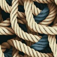 Rope line seamless pattern. Generate Ai photo