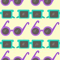 Vector seamless pattern with sunglasses.Fashionable background in a minimalist style. Marine and summer illustration.