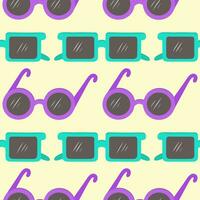 Vector seamless pattern with sunglasses.Fashionable background in a minimalist style. Marine and summer illustration.