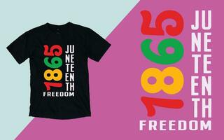 Juneteenth 1865, Free-ish Juneteenth since 1865, Juneteenth day t shirt vector