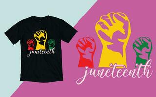 Juneteenth 1865, Free-ish Juneteenth since 1865, Juneteenth day t shirt vector