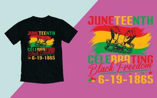 Juneteenth 1865, Free-ish Juneteenth since 1865, Juneteenth day t shirt vector