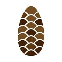 Vector Pine cones autumn illustration and icon. EPS10.