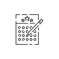 Lottery bingo cage line icon concept. Lottery bingo cage flat vector symbol, sign, outline illustration.