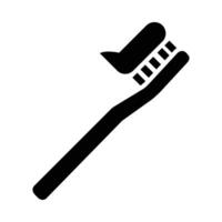 cepillo de dientes vector glifo icono para personal y comercial usar.