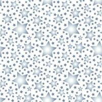 Seamless vector pattern with white stars on white background