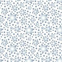 Seamless vector pattern with white stars on white background