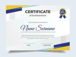 Simple certificate design template. Suitable for employee appreciation to the company vector