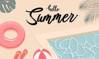 fresh beautiful water summer banner design background pattern. horizontal poster, greeting card, header for website. vector