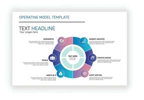 Business infographics template design with vector