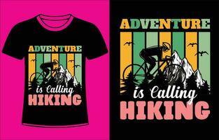 Outdoor Mountain Hiking quote my new T-shirt Design vector