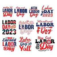 Labor day quote new typography design vector