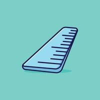 Ruler simple cartoon vector illustration object education concept icon isolated