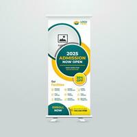 Modern and Creative Roll up Banner Template Design vector