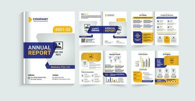 creative and modern multipurpose bifold brochure template design vector