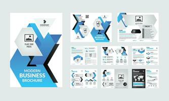 Modern multipurpose business brochure template design vector