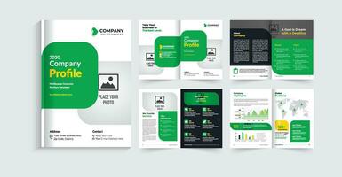 creative and modern multipurpose bifold brochure template design vector