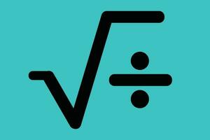 Square Root Vector Icon mathematics Logo