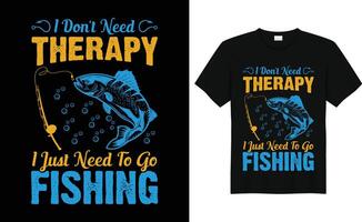 Funny Fish Lover Retro VintageFishing T-Shirt Design vector