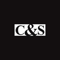 Vector CS initial letters monogram logo design