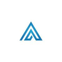 Vector A initial letters monogram logo design