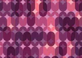 Risograph colorful curve smooth pattern pink soft diamond background vector