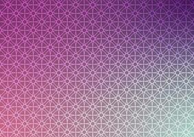 Magic purple circle star pattern line gradient triangle design background vector