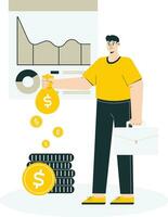 Investment Savings Illustration vector