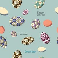 Seamless pattern on the theme of Easter holiday. Vector. vector