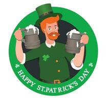 Saint patrick's day, cultural and religious holiday. Vector. vector