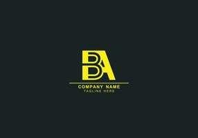 BC or CB minimal and abstract line art logo vector