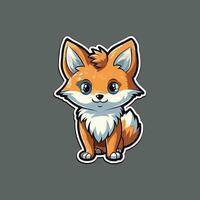 Vector Illustration Featuring a Generic Cartoon Fox Character