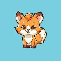 Generic Cartoon Fox Character in Vector Illustration