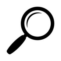 Loupe icon. Magnifying glass icon, magnifier symbol. vector
