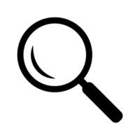 Loupe icon. Magnifying glass icon, magnifier symbol. vector
