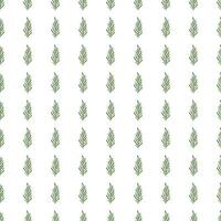 Abstract seaweed backdrop. Organic fern leaves seamless pattern. Simple style botanical background. vector