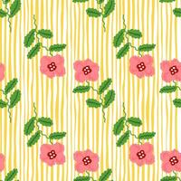 Small flower seamless pattern. Abstract floral ornament. Simple botanical backdrop. vector