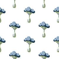 Simple psychedelic mushrooms seamless pattern. Magical fly agaric wallpaper. vector