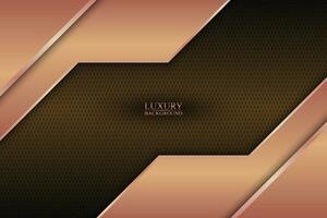 Luxury stripes overlapping on metallic circle texture background. vector