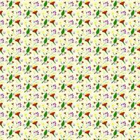Flora seamless pattern. Flat colors background vector