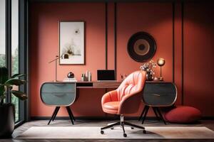 A stylish office setup photo