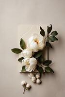 a captivating wedding invitation mockup photo